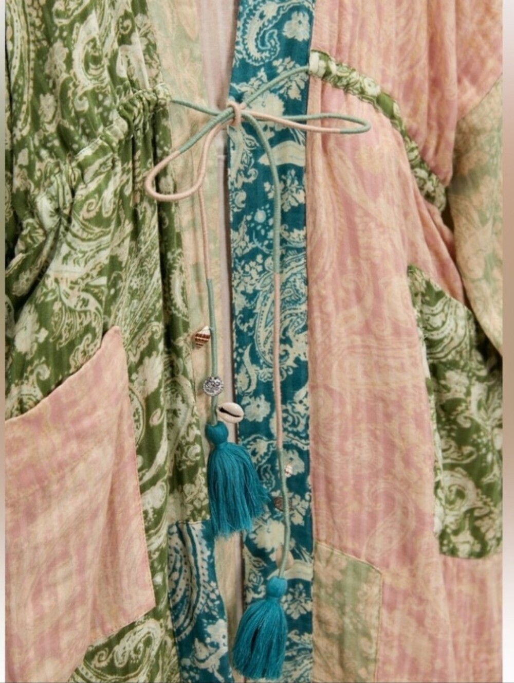 ZARA PRINTED KIMONO LONG SIZE XS - Picture 8 of 13